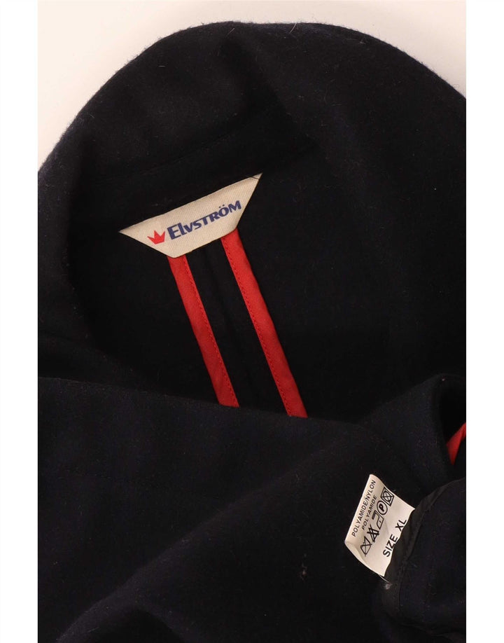 Casaco masculino Elvstrom Pea UK 42 XL lã azul marinho
