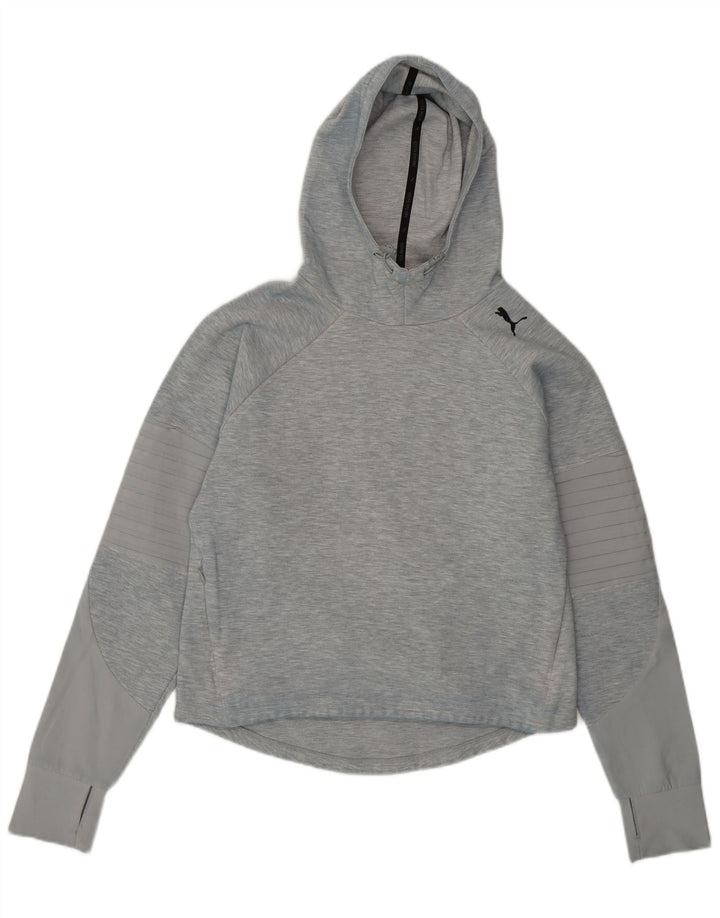 Jumper com capuz feminino PUMA UK 10 pequeno cinza