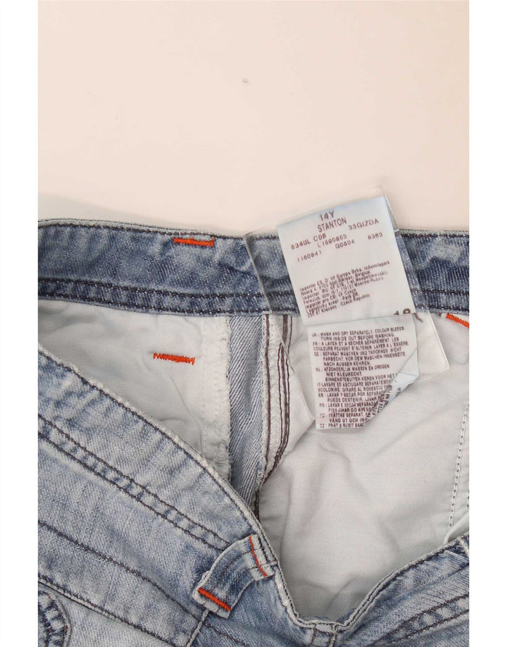Lee Boys Stanton Cargo Shorts 13-14 anos W30 algodão azul