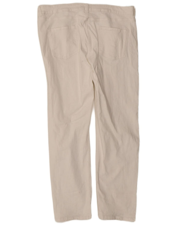 Jeans Marks & Spencer Regular Straight Feminino UK 20 2XL W40 L29 Branco