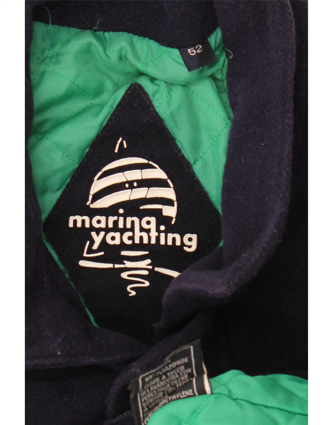 Sobretudo masculino Marina Yachting IT 52 XL lã azul marinho