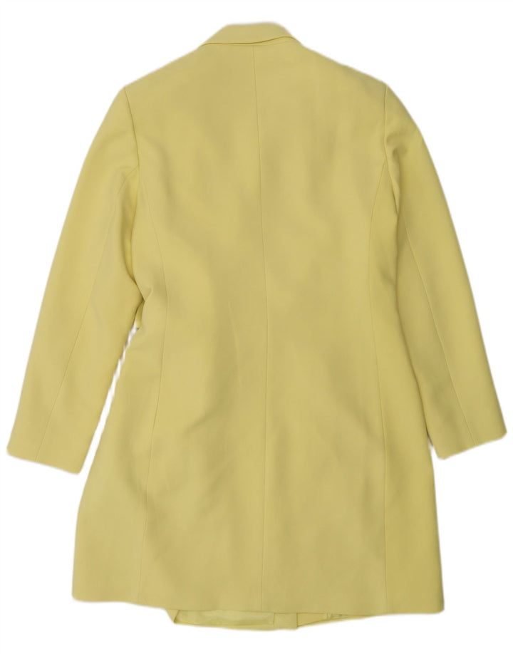 Sobretudo feminino Massimo Dutti EU 42 grande viscose amarela