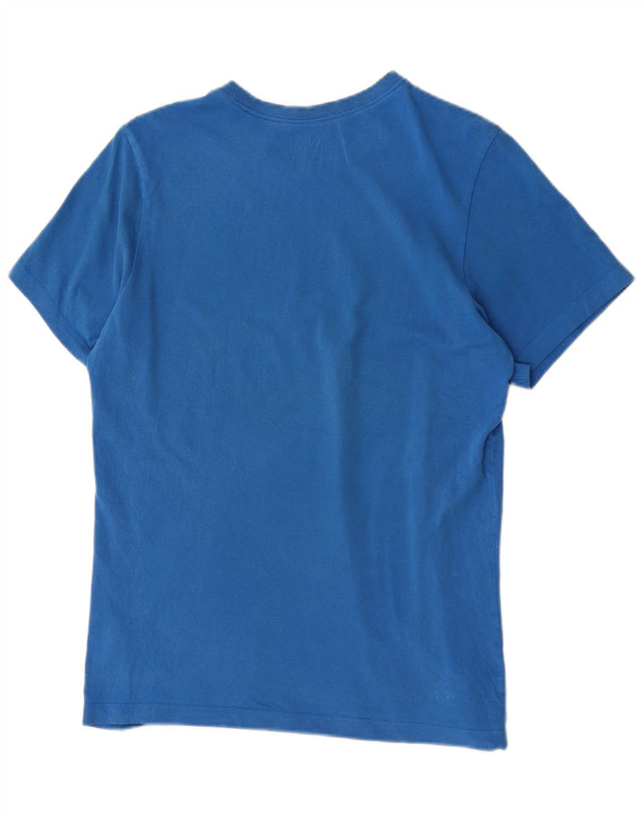 Camiseta Nike masculina gráfica Top pequeno algodão azul