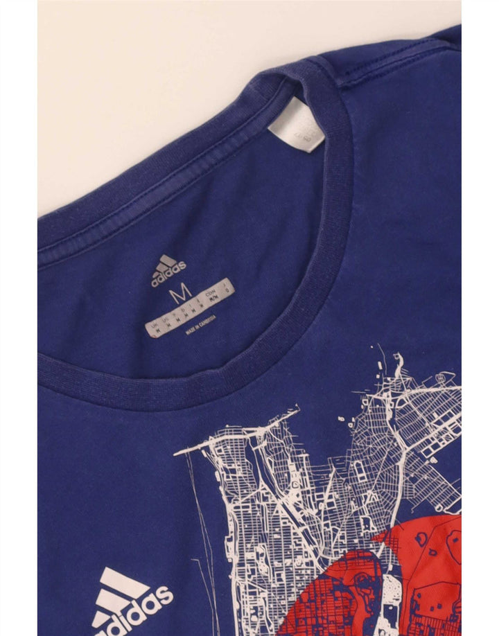 Camiseta Adidas Masculina Graphic Top Azul Médio