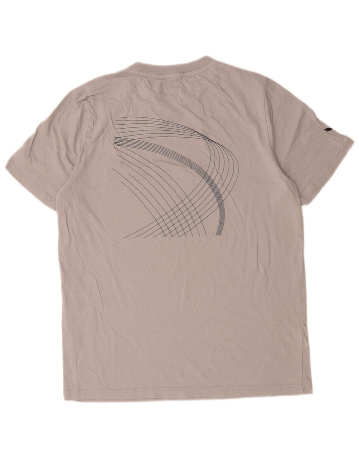 Camiseta masculina Puma Graphic Top cinza médio algodão