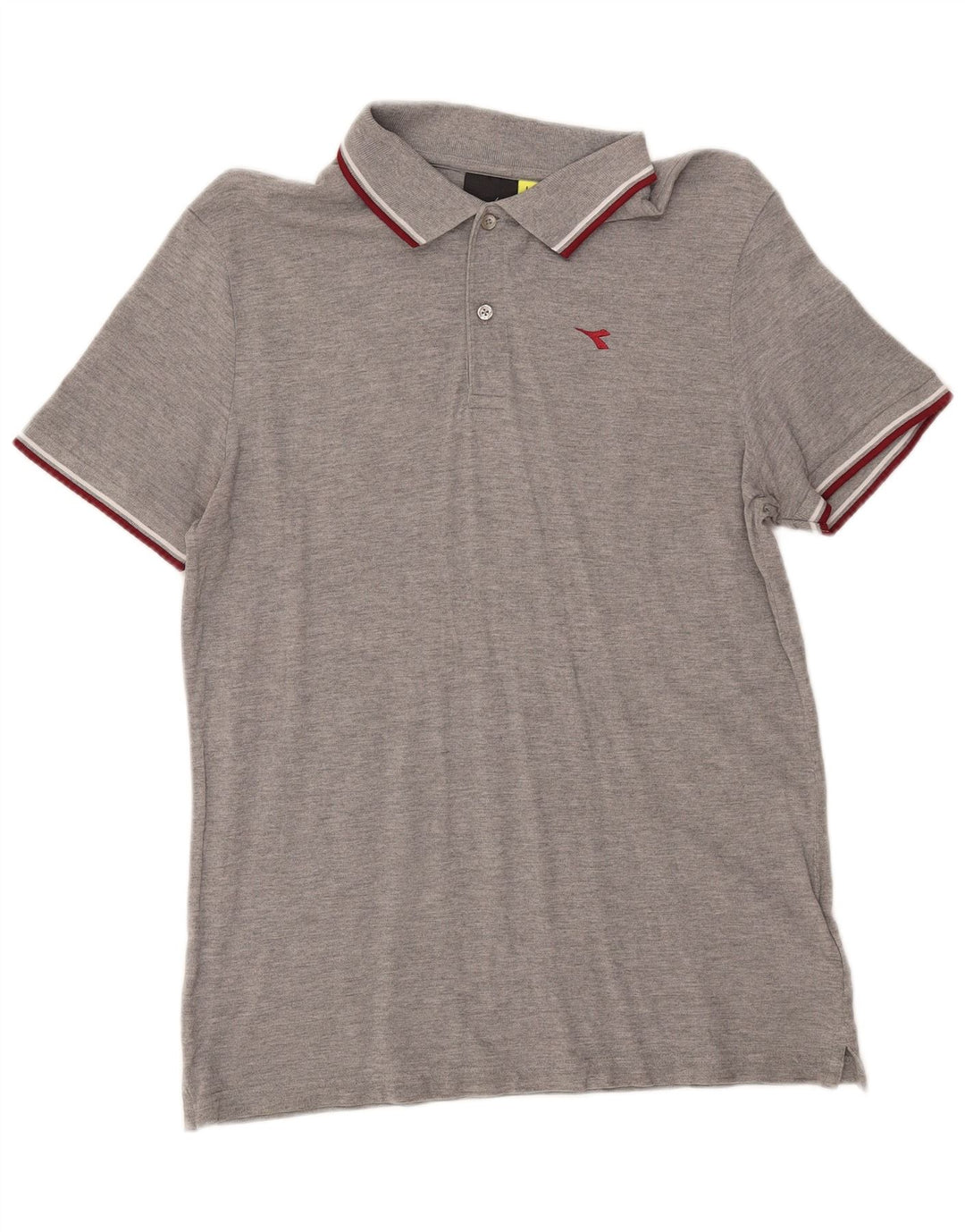 Camisa polo masculina DIADORA grande algodão cinza