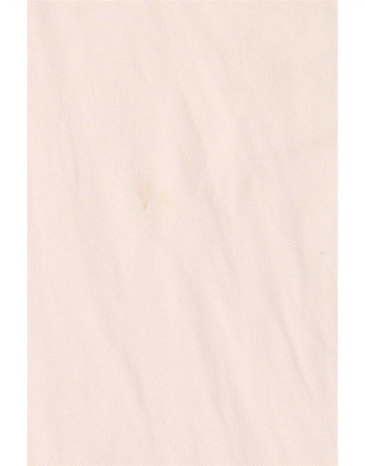 Camisa polo masculina Crew Clothing algodão branco médio