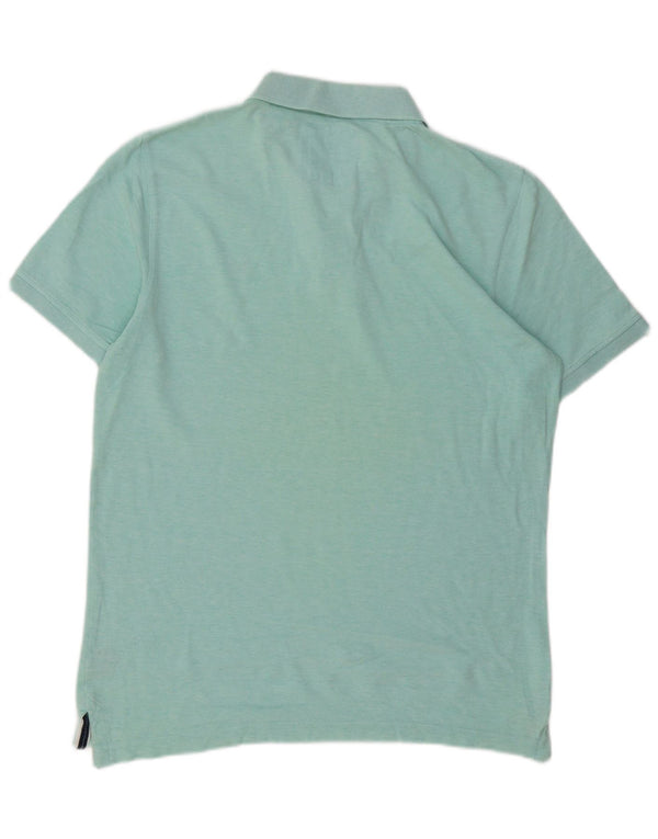 Camisa polo masculina Crew Clothing algodão verde médio