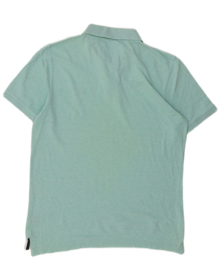 Camisa polo masculina Crew Clothing algodão verde médio