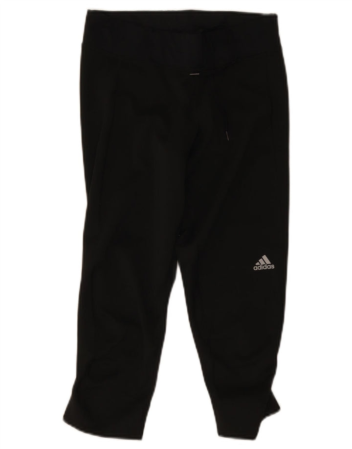Adidas Womens Climalite Capri Leggings UK 8/10 Pequeno Poliéster Preto