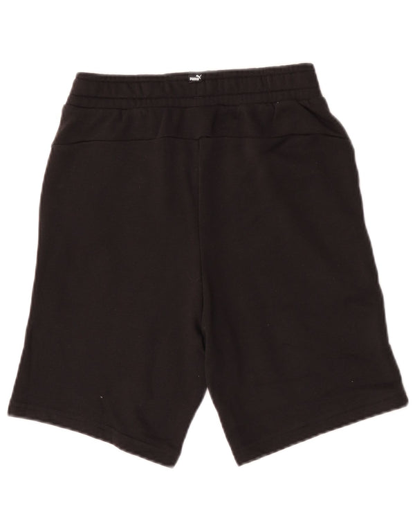 Shorts esportivos Puma meninos 11-12 anos algodão preto