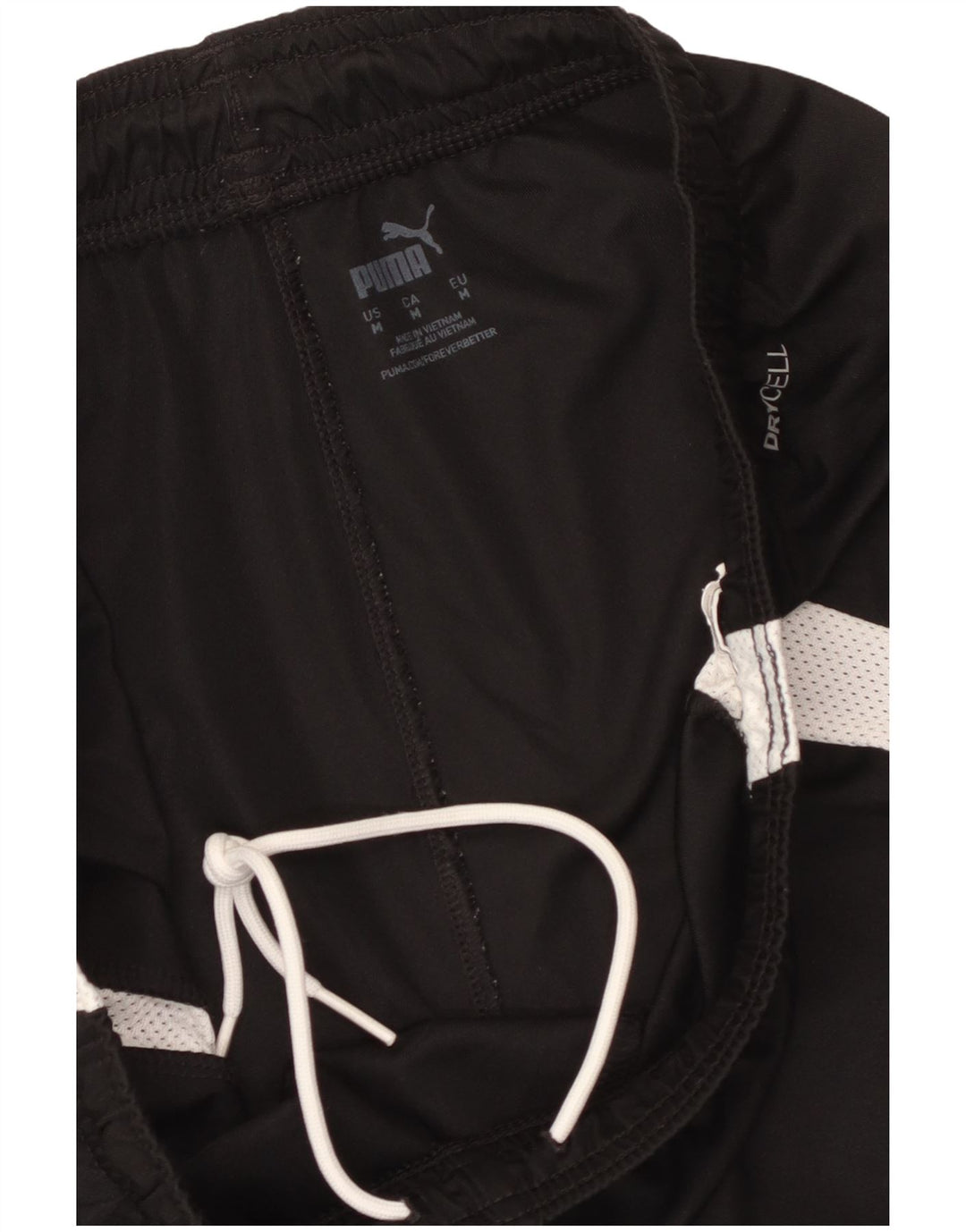 Shorts esportivos masculinos Puma médio preto colorblock esportivo