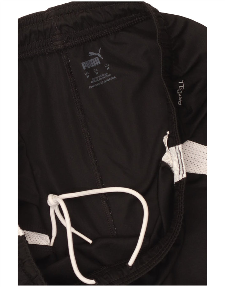 Shorts esportivos masculinos Puma médio preto colorblock esportivo