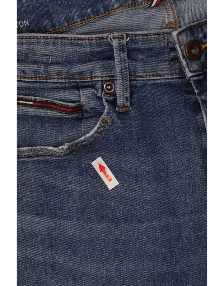 Tommy Hilfiger Mens Scanton Distressed Denim Shorts Médio W33 Azul