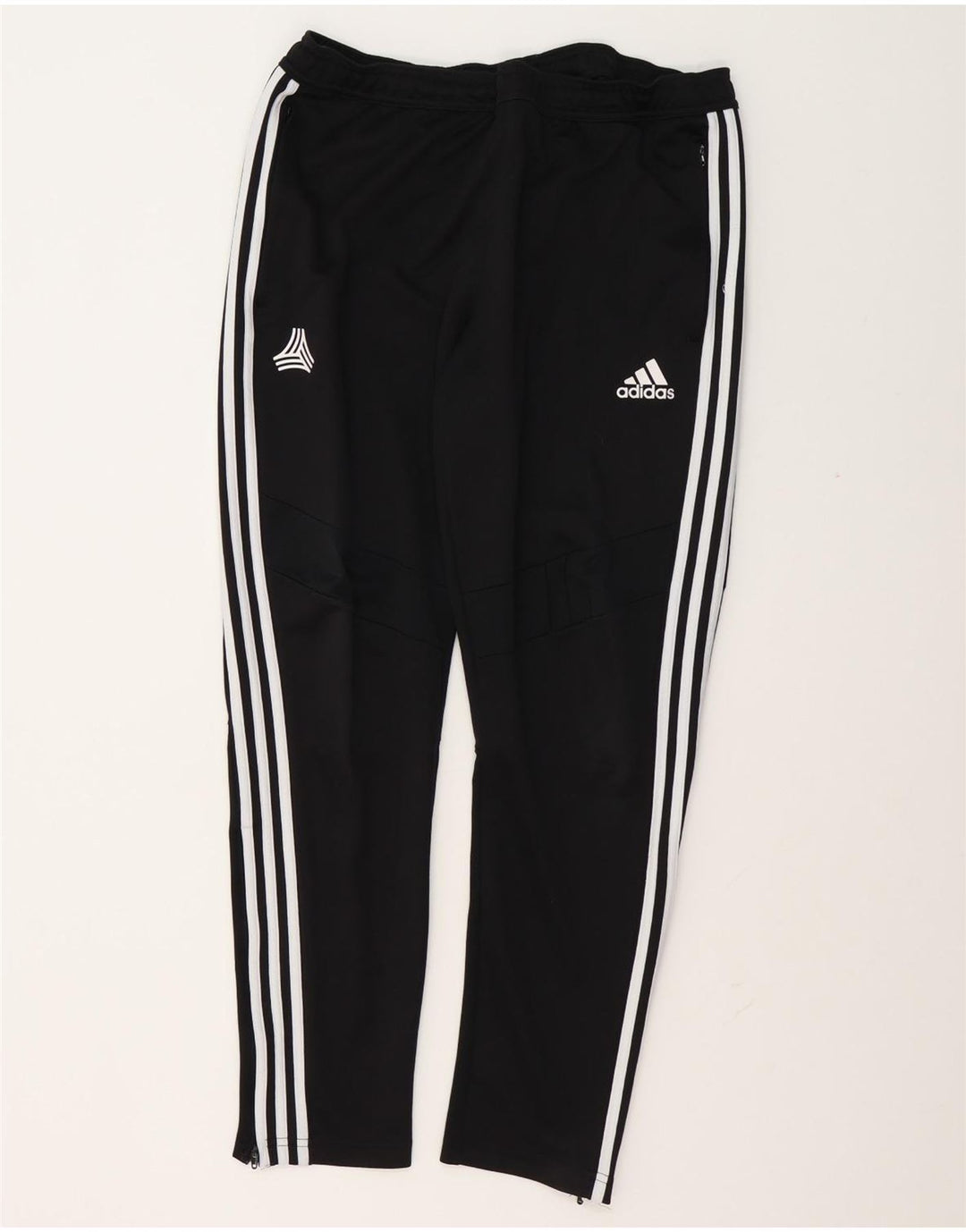 Calça de treino masculina Adidas grande poliéster preto