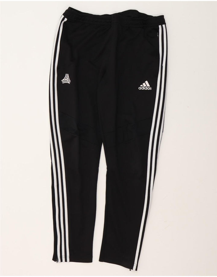 Calça de treino masculina Adidas grande poliéster preto