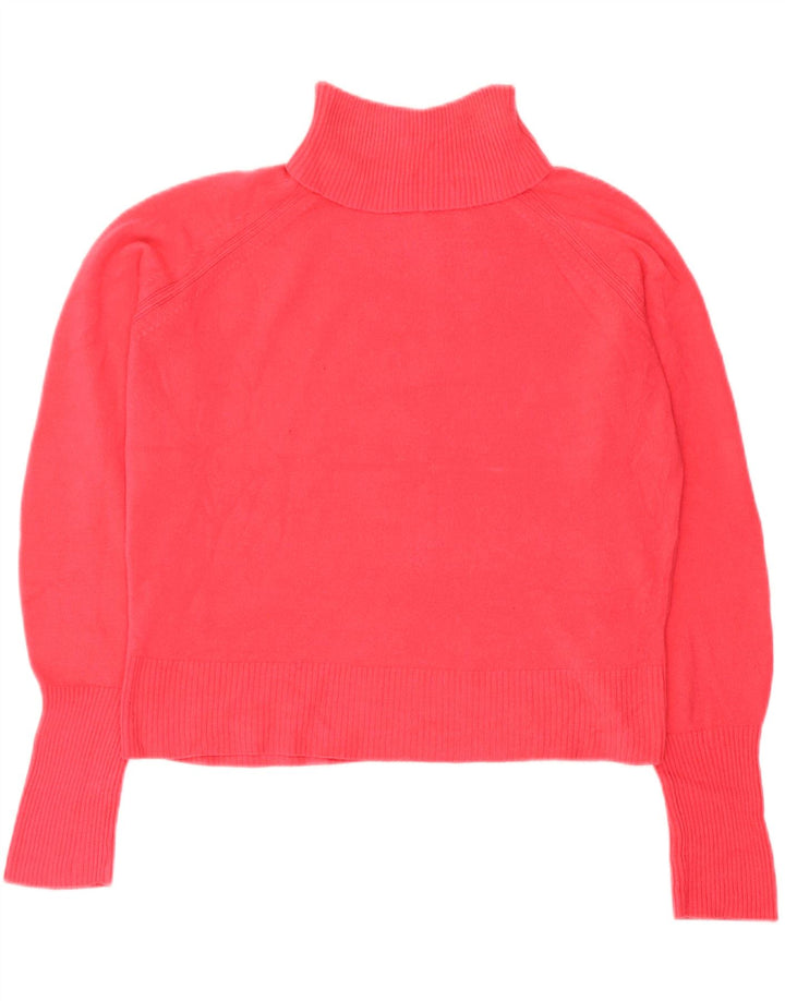 Suéter feminino Marks & Spencer com gola redonda Reino Unido 14 acrílico rosa médio