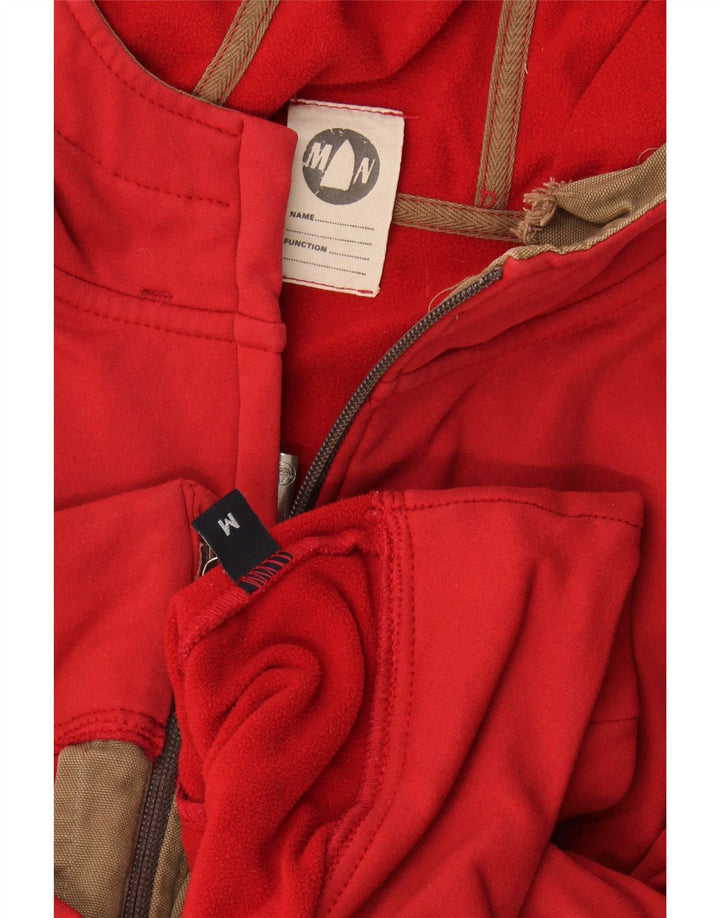 Suéter feminino Murphy & Nye com capuz e zíper UK 14 vermelho médio