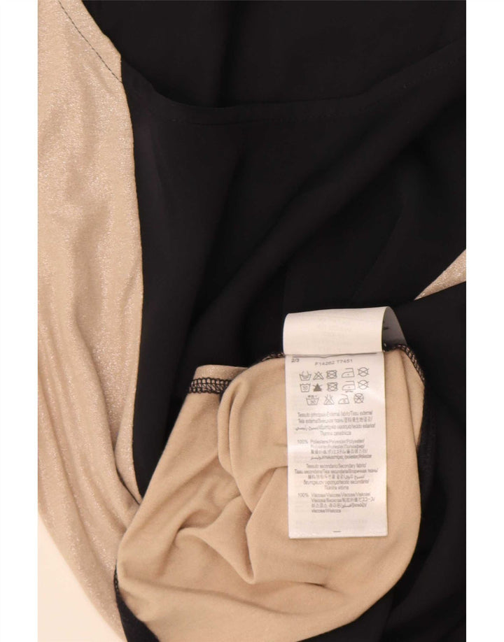 Colete feminino Liu Jo Top IT 40 pequeno poliéster colorblock preto