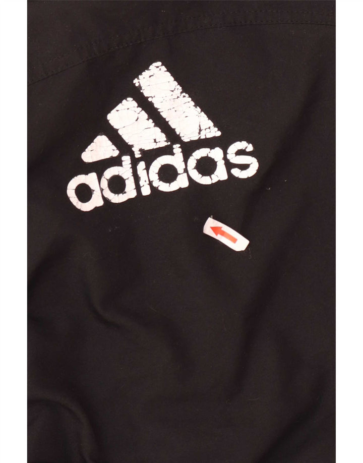 Casaco de treino gráfico Adidas Boys 11-12 anos preto poliéster
