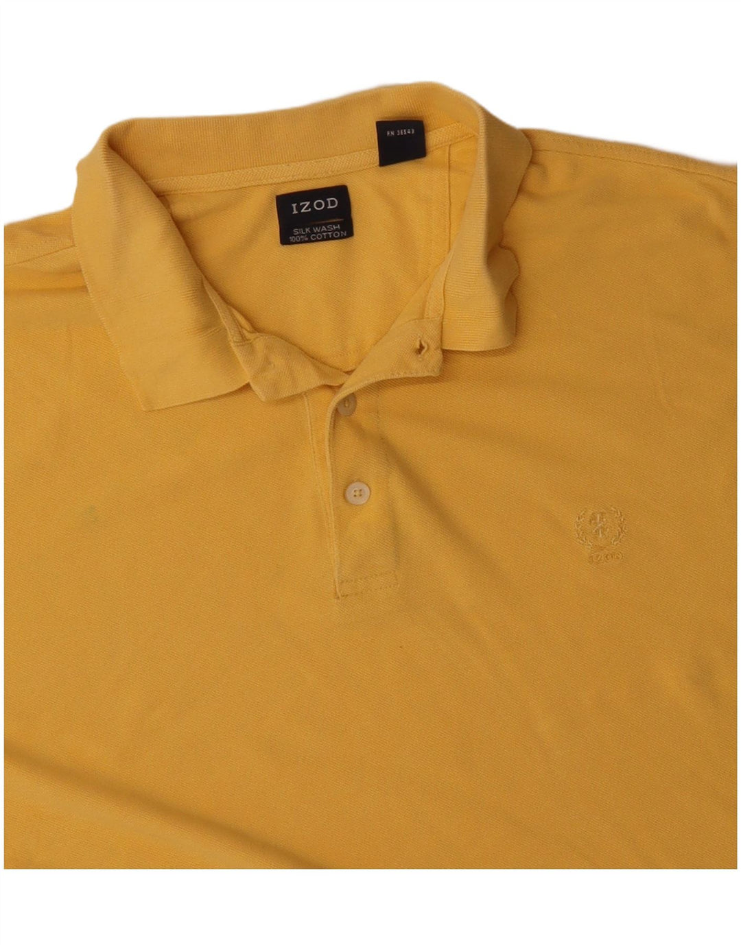 Camisa polo masculina IZOD XL algodão amarelo