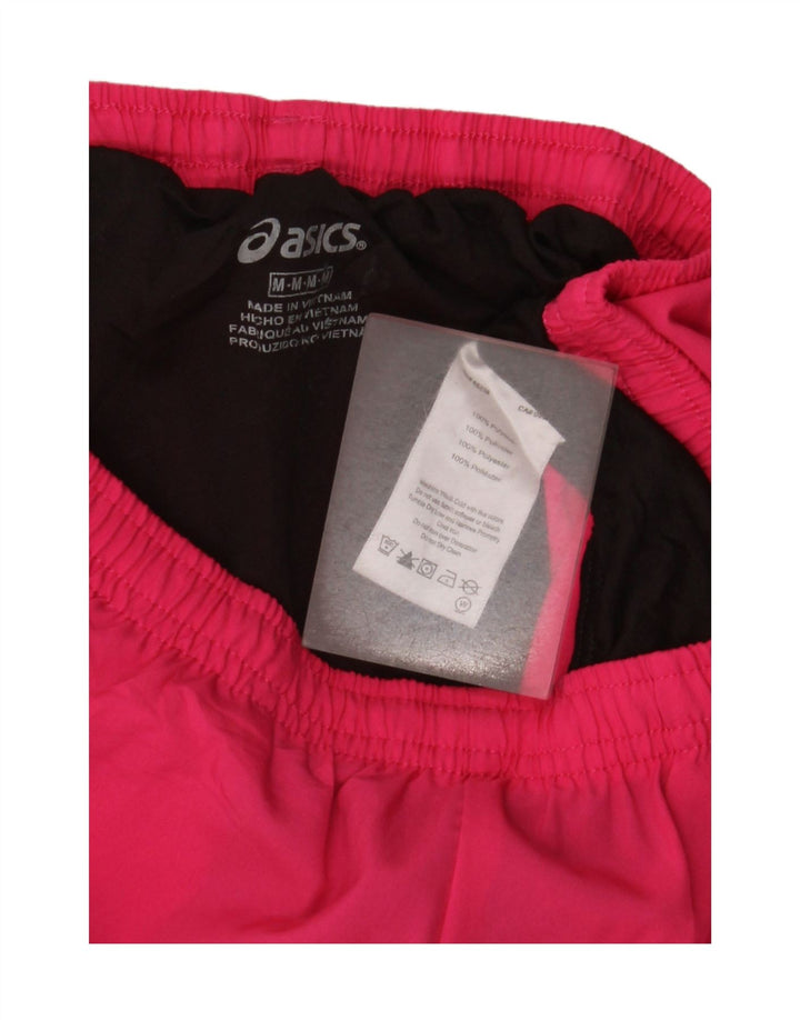 Shorts esportivos femininos Asics UK 14 poliéster rosa médio