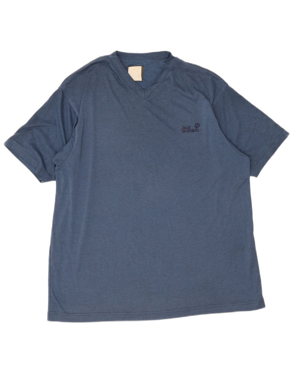 Camiseta masculina Jack Wolfskin Top XL azul poliéster