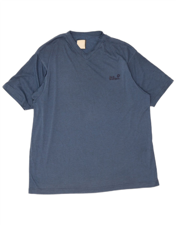 Camiseta masculina Jack Wolfskin Top XL azul poliéster