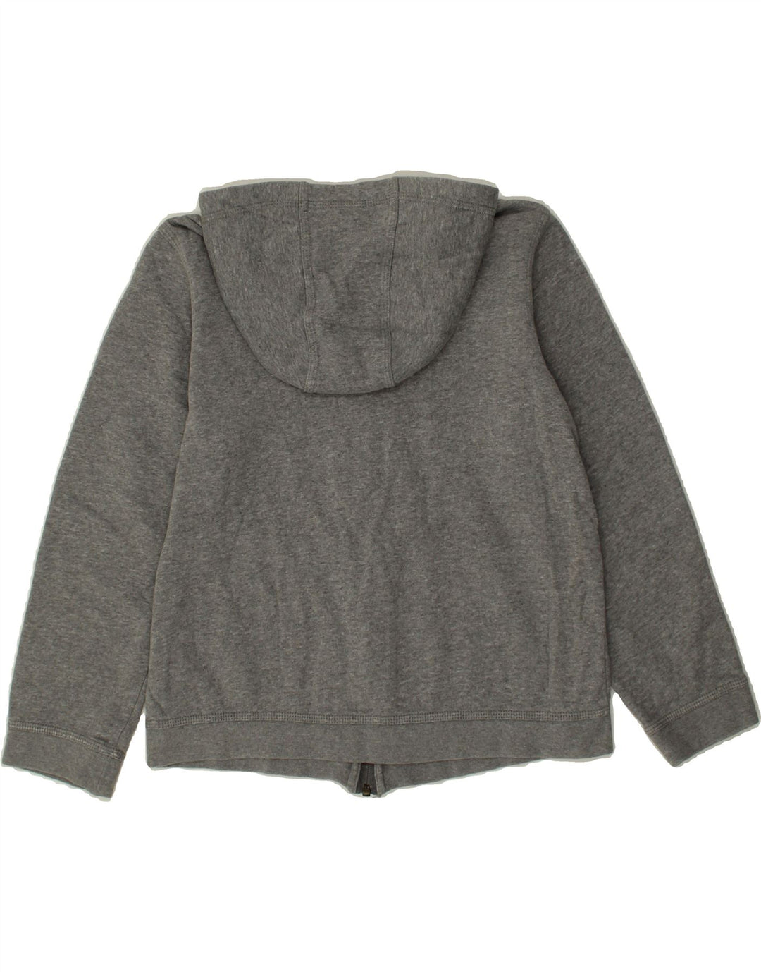 NIKE Boys Standard Fit Zip Hoodie Sweater 12-13 Years Large Grey Cotton Vintage Nike and Second-Hand Nike from Messina Hembry 