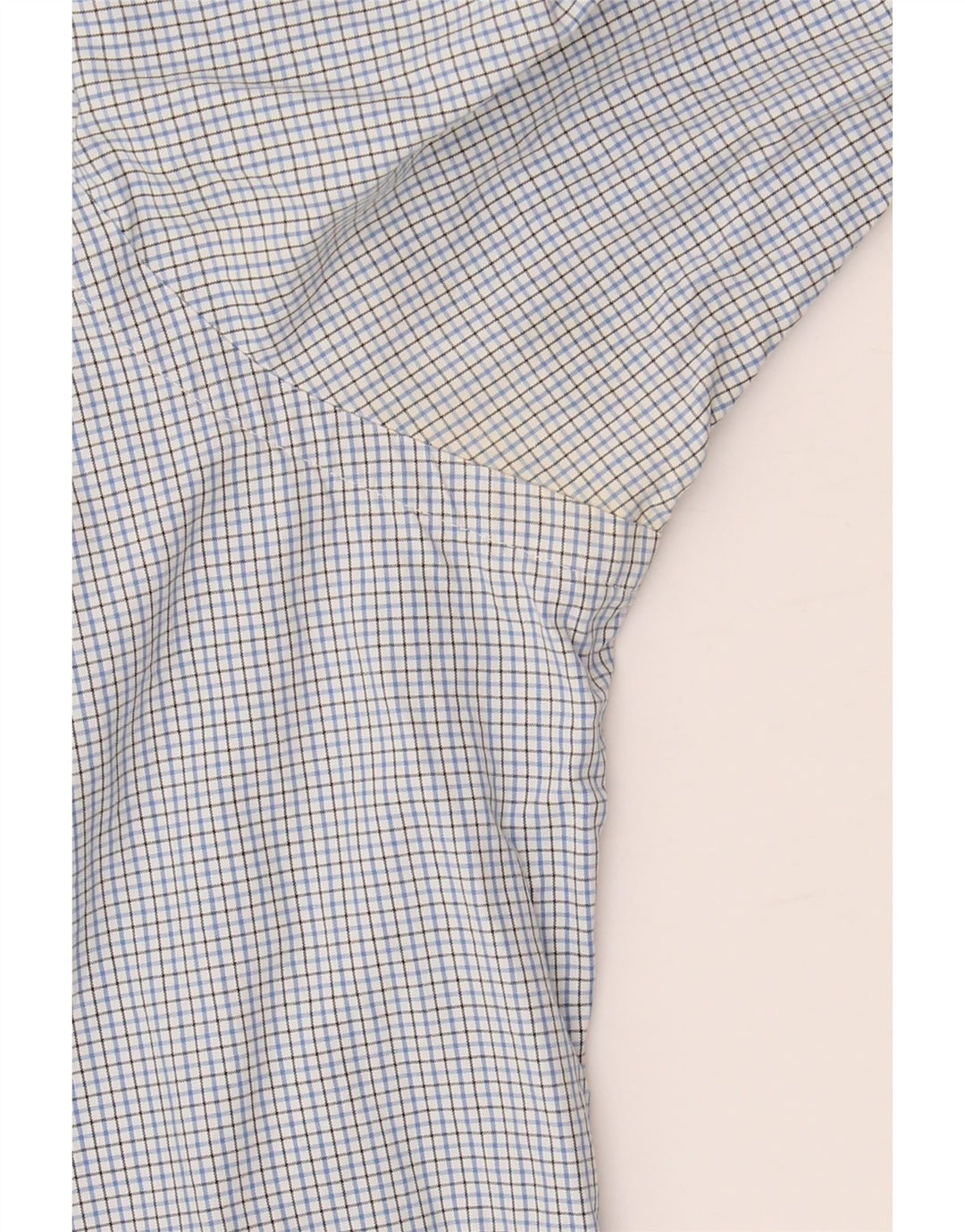 Camisa masculina RALPH LAUREN tamanho 15 1/2 algodão guingão azul médio