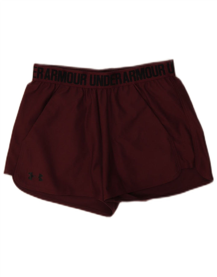 Under Armour Womens Graphic Sport Shorts XS Borgonha Poliéster