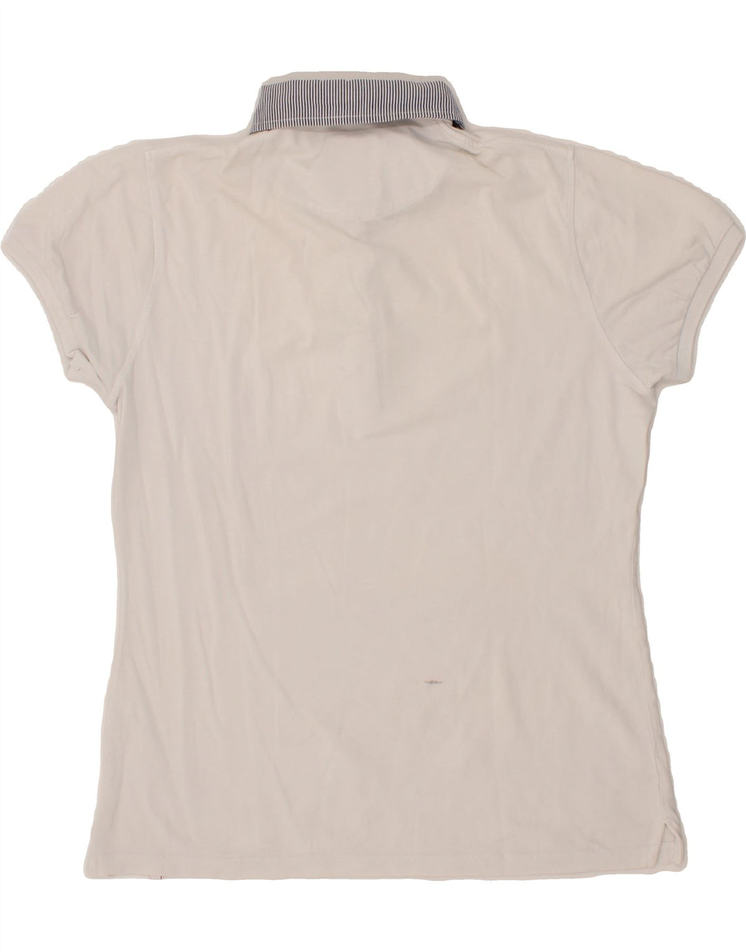 SLAM Womens Polo Shirt UK 18 XL White Cotton Vintage Slam and Second-Hand Slam from Messina Hembry 