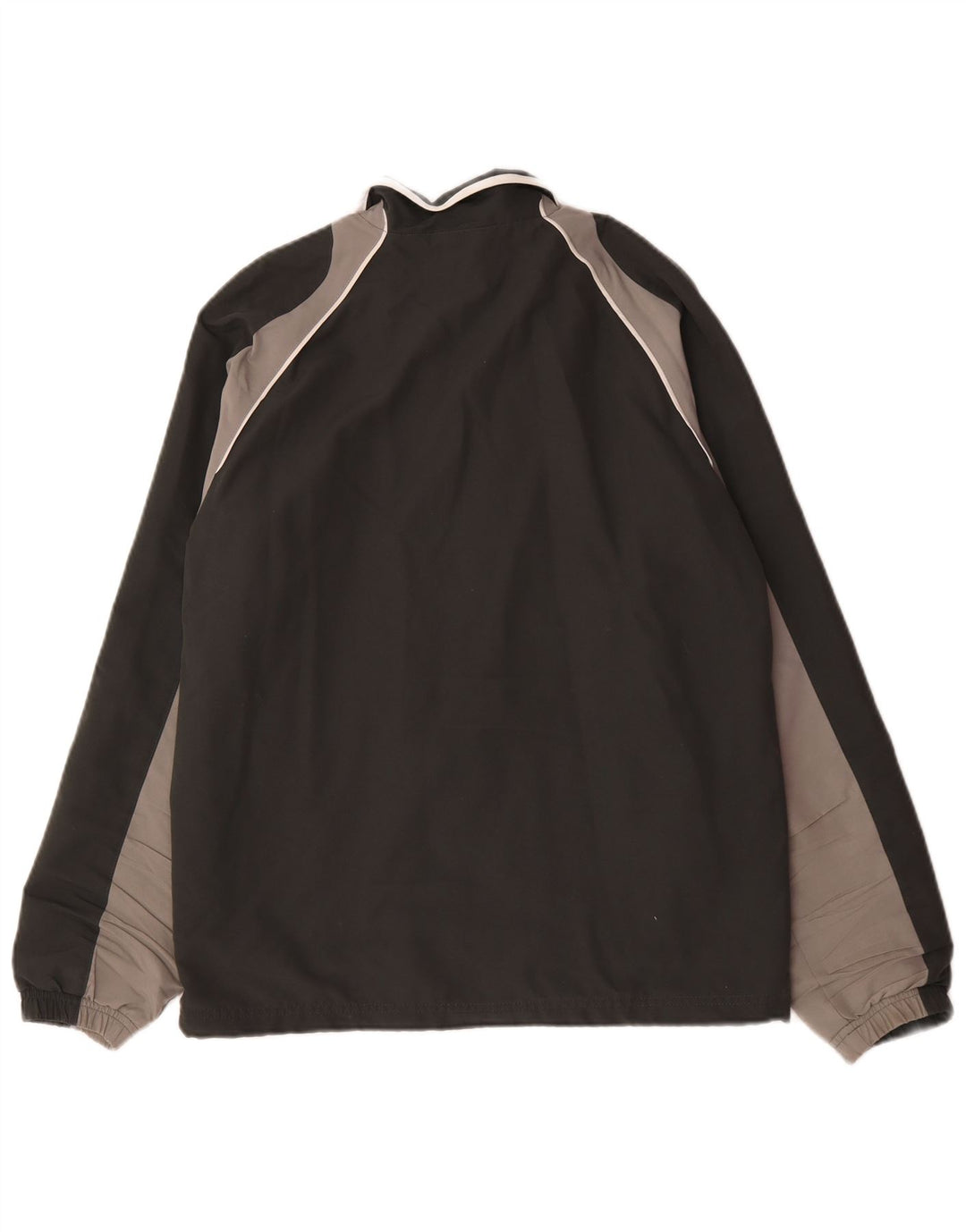 Reebok Mens Tracksuit Top Jacket Pequeno Poliéster Colorblock Preto