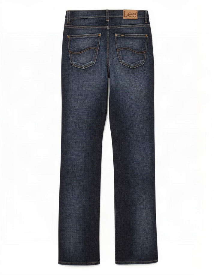 Lee Mens REED Bootcut Jeans W33 L36 Azul Algodão