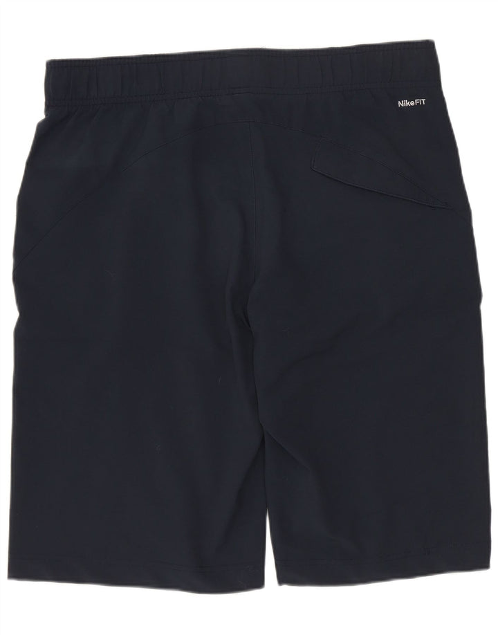 Shorts esportivos masculinos Nike pequenos azul marinho