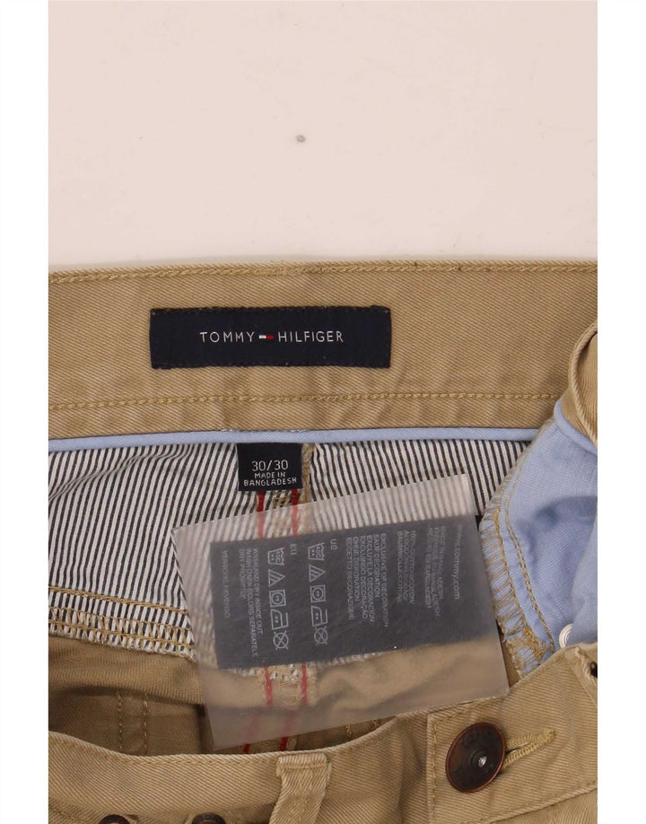 Tommy Hilfiger Masculino Bootcut Jeans W30 L30 Algodão Bege