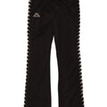 Kappa Mens Graphic Calças de treino pequeno poliéster preto