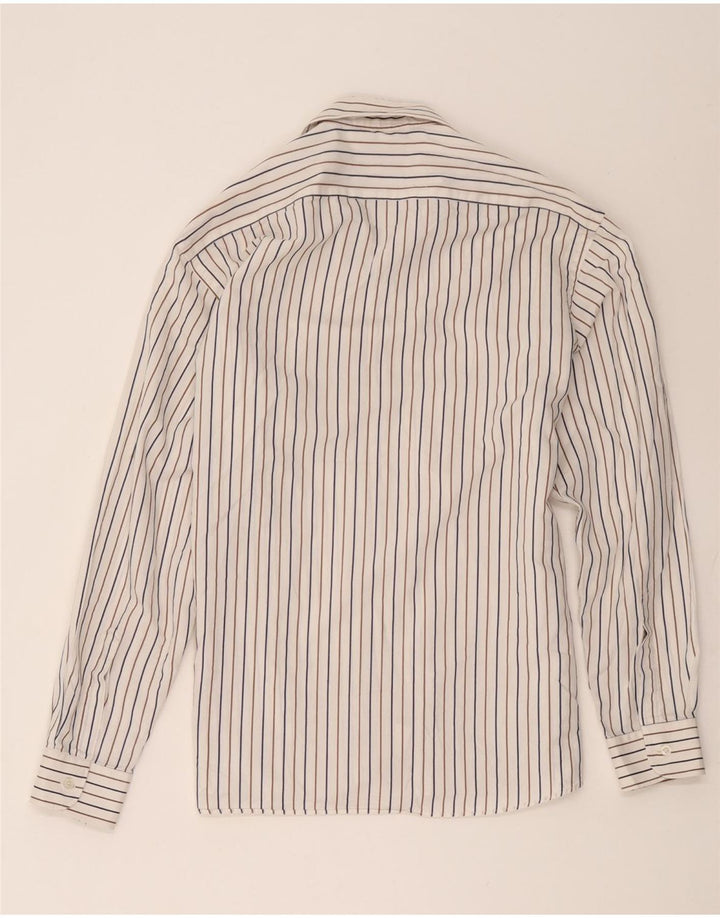 Camisa masculina Pierre Cardin tamanho 41 listrado branco médio