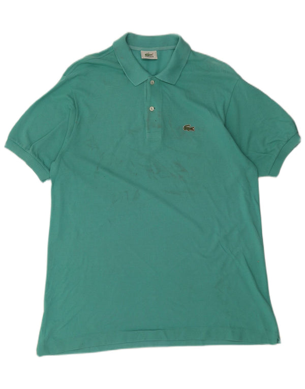 Camisa polo masculina Lacoste tamanho 5 grande algodão verde