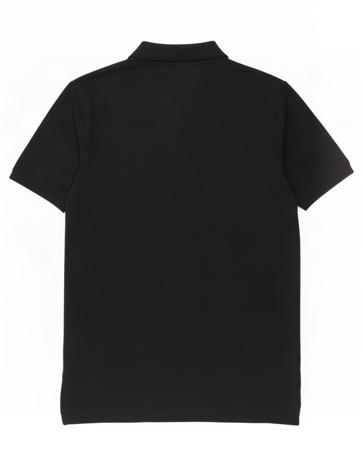 Camisa polo masculina Nike pequena de algodão preto