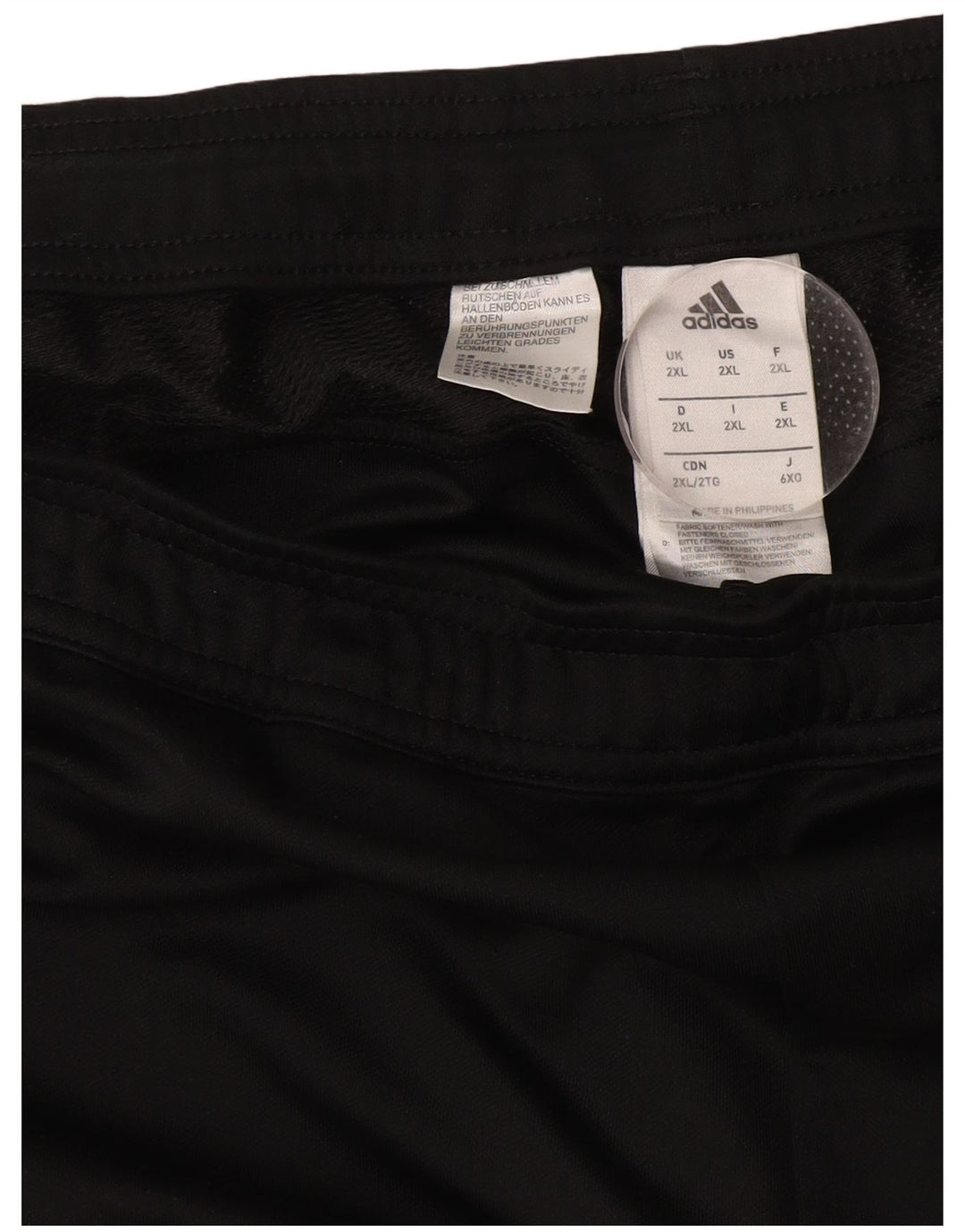 Adidas Mens Treino Calças 2XL Preto Poliéster Esportes
