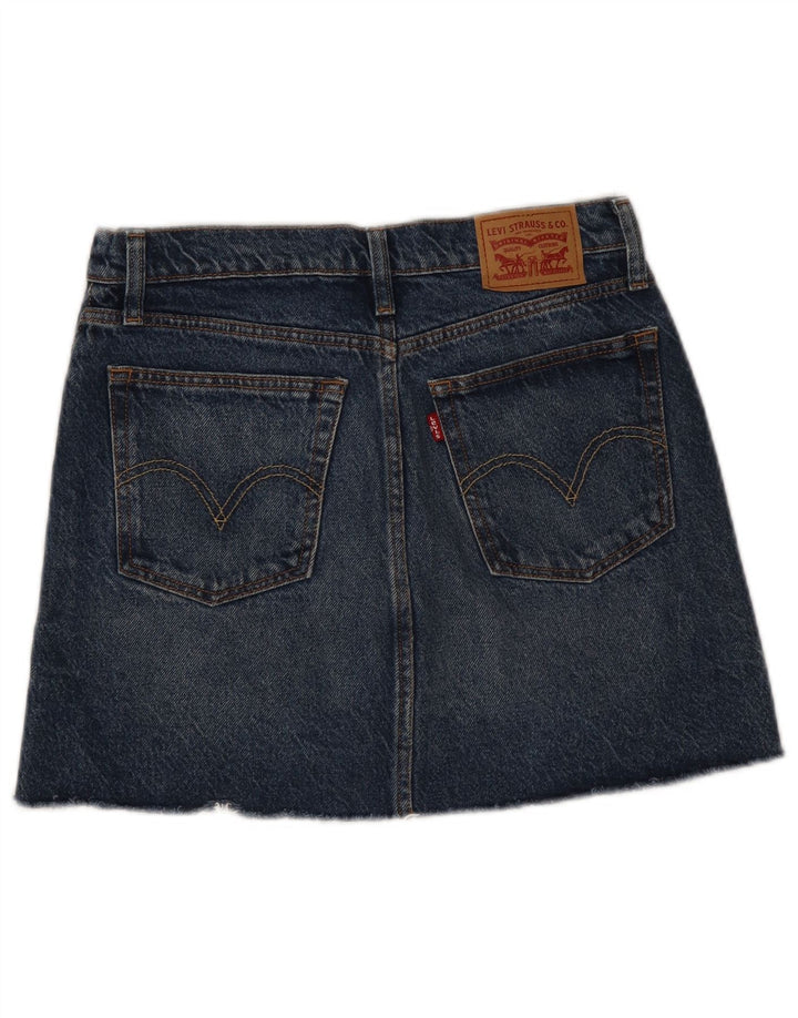 Saia jeans feminina Levi's W27 pequena azul