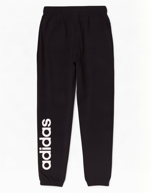 Adidas Mens Graphic Treino Calças Joggers Pequeno Algodão Preto