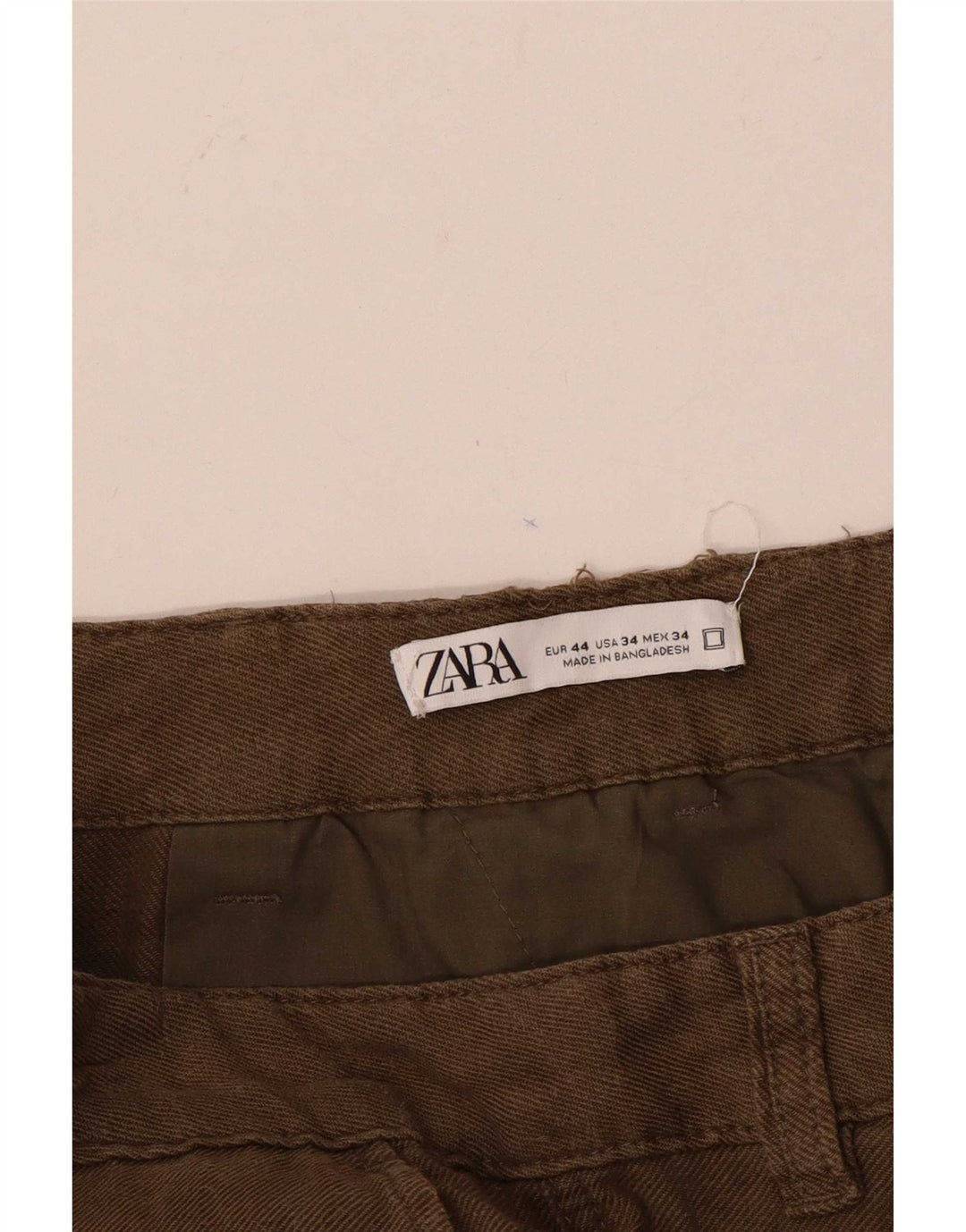 Zara Mens Cargo Shorts EU 44 Grande W34 Marrom