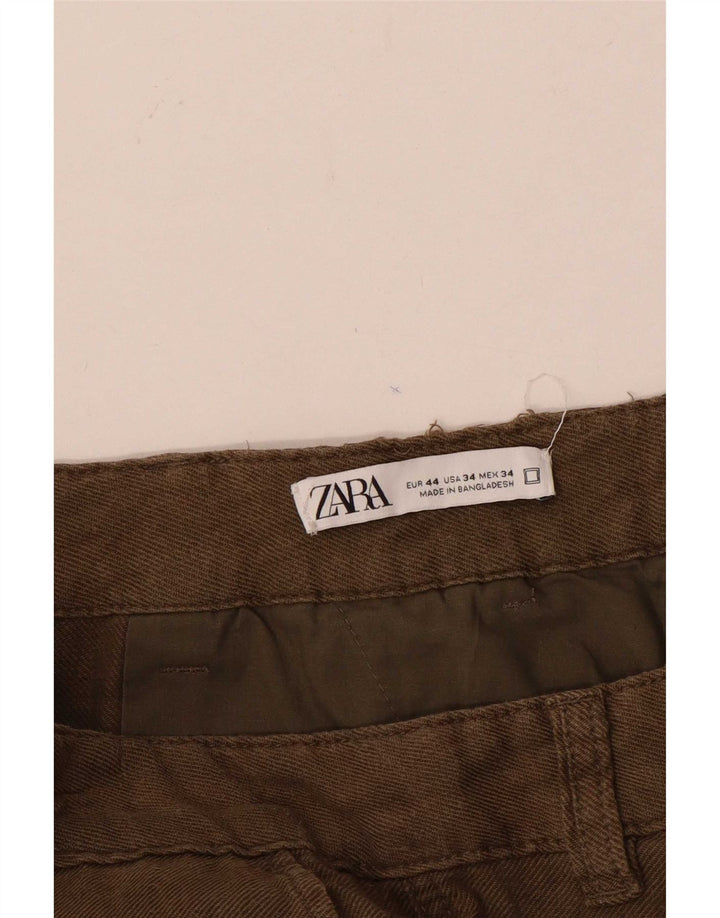 Zara Mens Cargo Shorts EU 44 Grande W34 Marrom