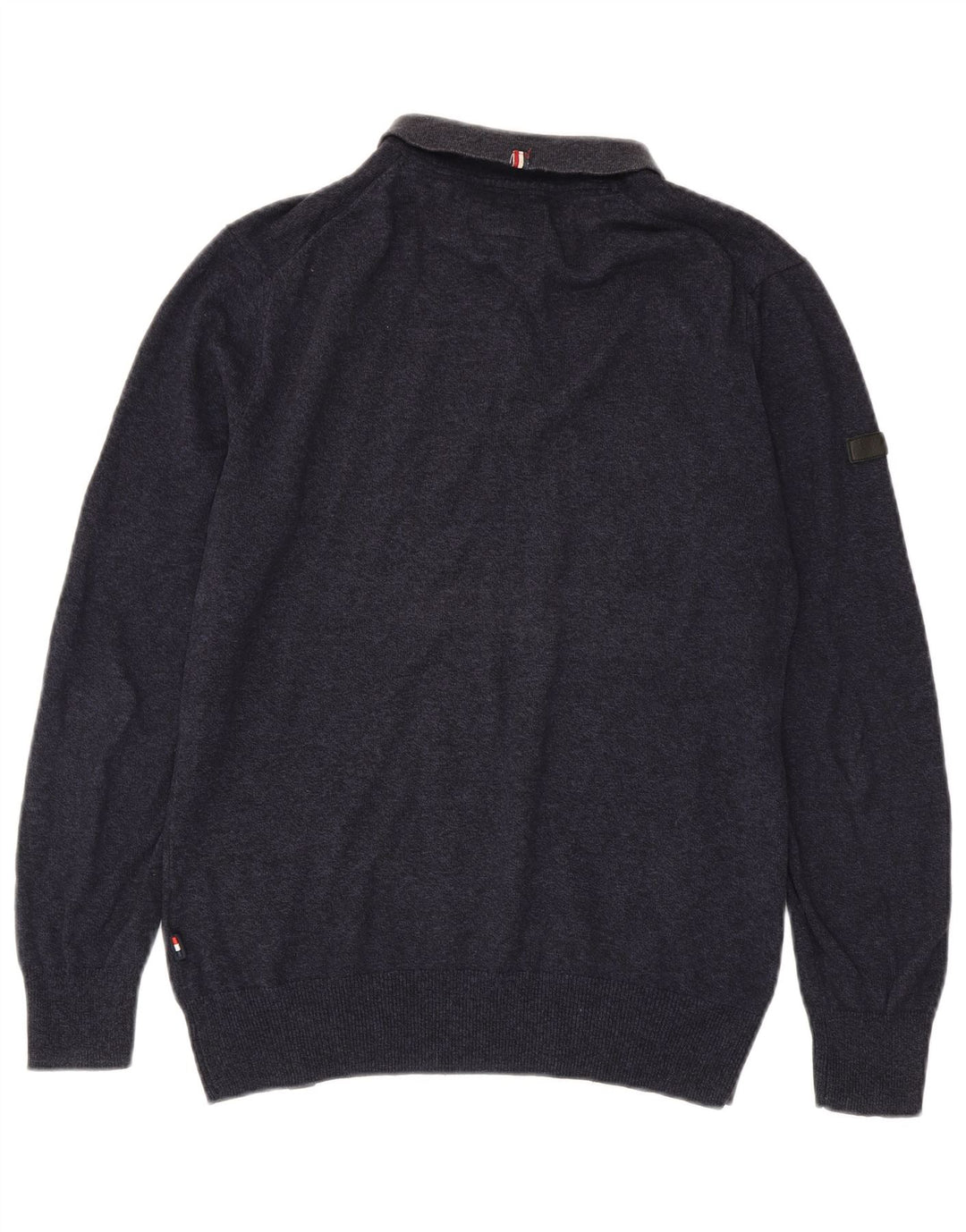 Suéter masculino SUPERDRY com gola polo e algodão azul marinho pequeno