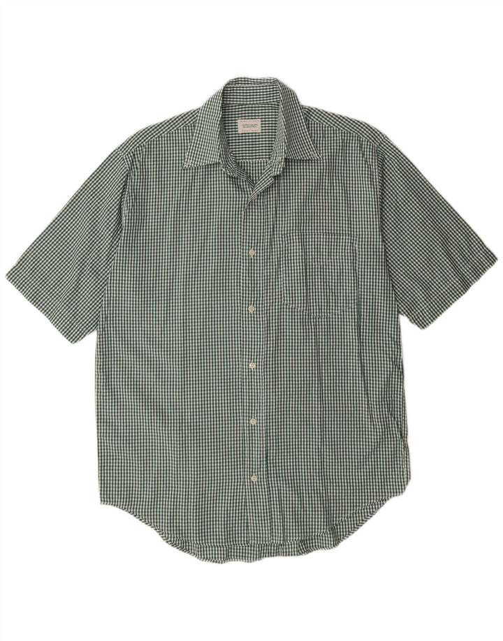 Camisa masculina de manga curta BENETTON grande verde guingão