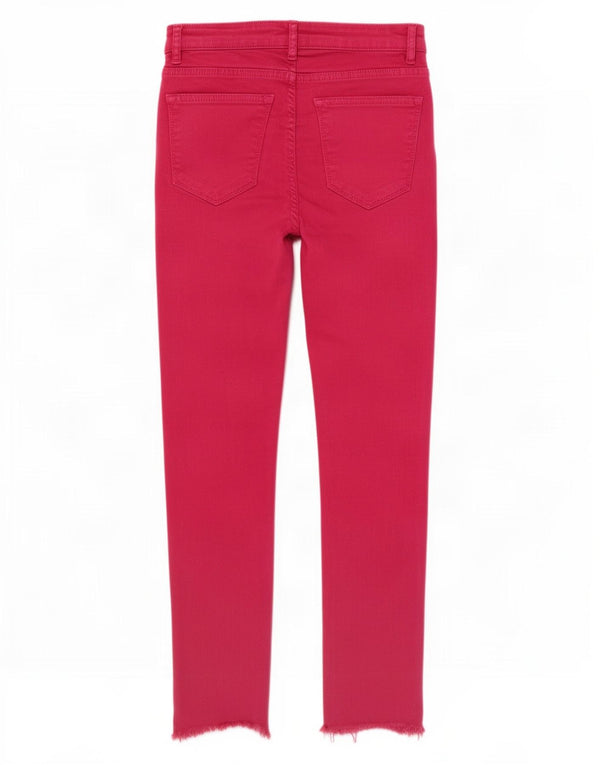 Calça jeans skinny feminina Zara EU 36 XS W26 L26 rosa
