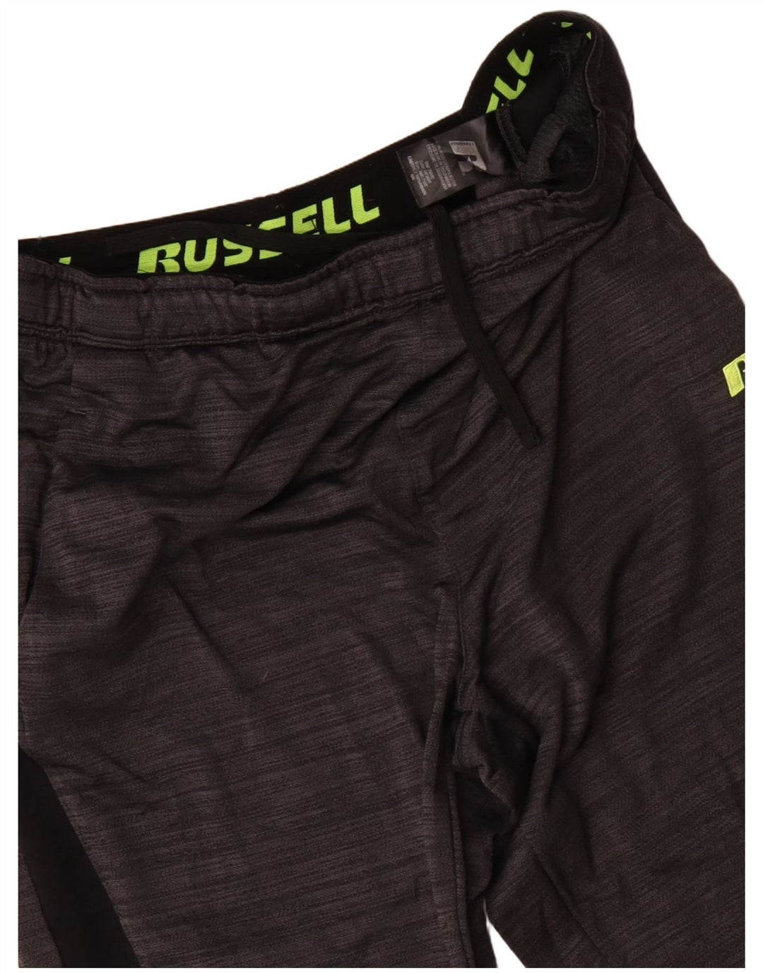 Calça de treino masculina RUSSELL ATLÉTICA grande cinza colorblock poliéster