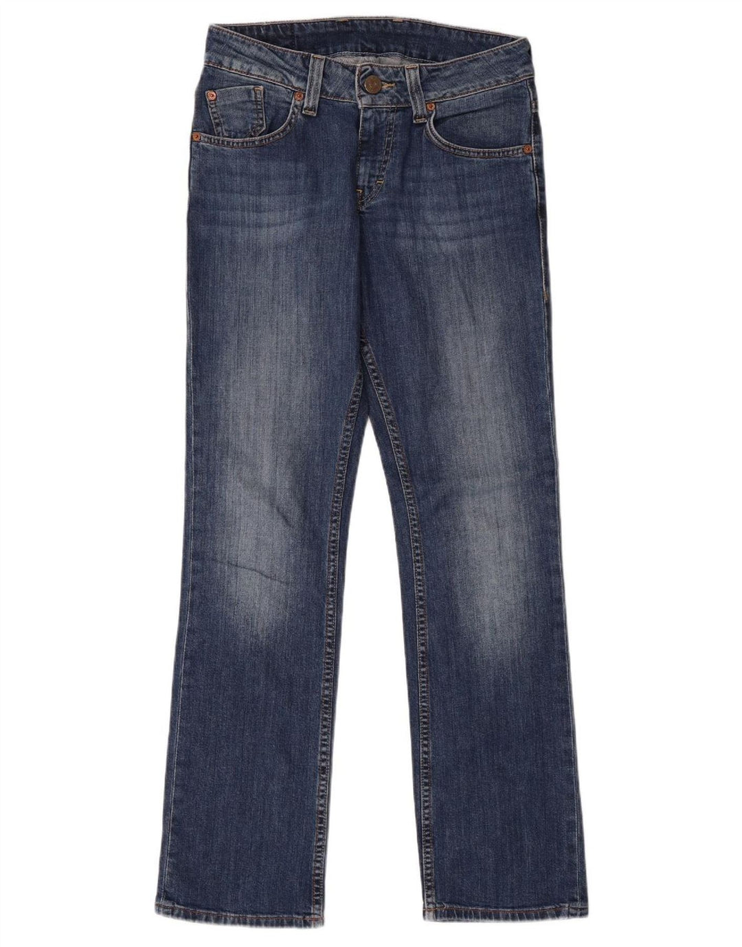 Jeans retos femininos MUSTANG W29 L32 algodão azul